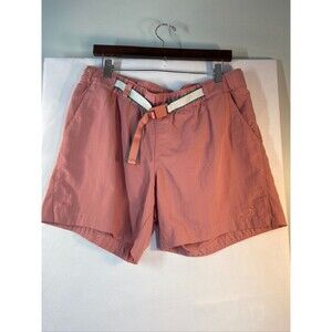 The North Face Women's Rose Pink Athletic Shorts with Contrast Belt